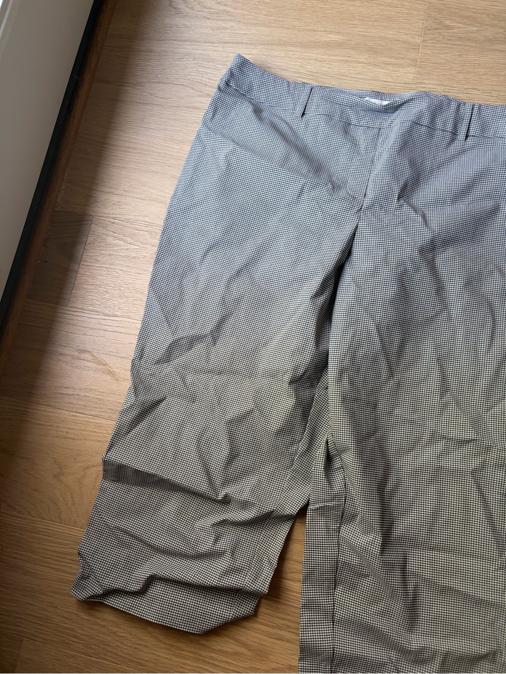 Cato Gray Micro-Check Dress Pants